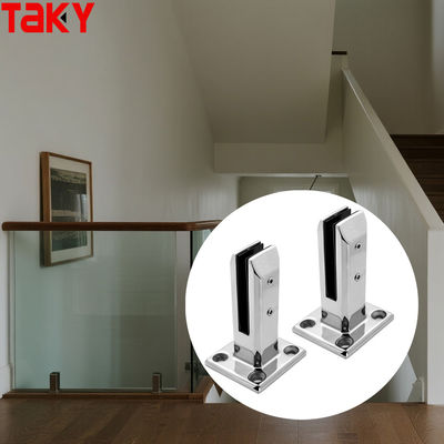 Bom preço Grampo de fixação de vidro com espigão de aço inoxidável quadrado ajustável de 8-12MM on-line