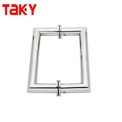 SS304 Porta de vidro de aço inoxidável com 203*203*19*1.0mm Tamanho e design moderno para chuveiro e banheiro