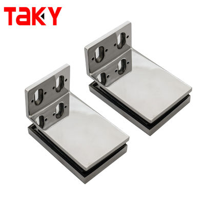 Dobradiça de chuveiro de vidro polido de 90 graus para vidro de 8-12mm Feito de latão maciço