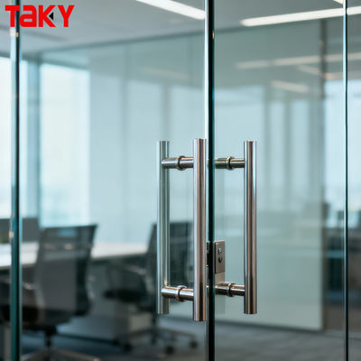 Bom preço Chuveiro de aço inoxidável polido maçaneta da porta interior puxar maçaneta da porta de vidro on-line