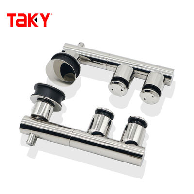 Bom preço O rolo deslizante de suspensão móvel de vidro Frameless roda acessórios de hardware deslizantes de vidro on-line