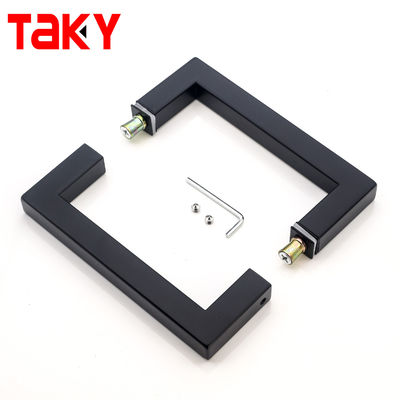 Bom preço Manípulo de Porta de Vidro para Chuveiro em Aço Inoxidável SS304 Moderno com Tamanho 203*203*19*1.0mm e Acabamento Polido/Escovado Níquel/Preto on-line