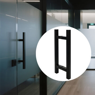 Bom preço Manípulo de porta de vidro de chuveiro em aço inoxidável SS304 moderno com tamanho de 203*203*19*1.0mm e acabamento polido on-line