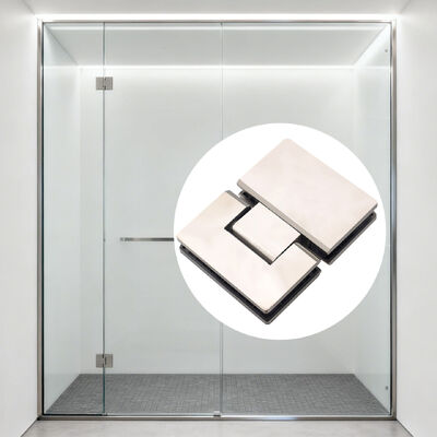 Bom preço Dobradiça de chuveiro sem moldura de aço inoxidável 304 com abertura de 180 graus para vidro de 8-12 mm de espessura on-line