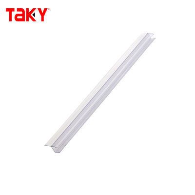 Tira de vedação de porta de vidro em PVC 6-12 mm à prova d'água para sauna, banheiro, chuveiro, tira de vedação de porta de vidro